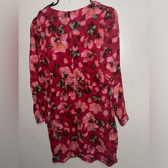 Hm  Plus size Floral Puff Sleeve Mini Dress - Picture 6 of 8